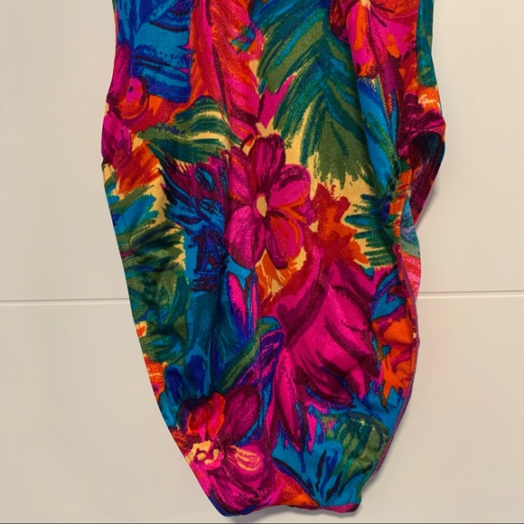 Vintage Floral One Piece Bathing Suit - Picture 9 of 12